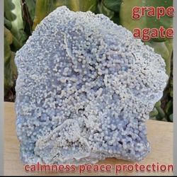 HUGE 5+ Pounds! Grape Agate Crystal Stone Chunk #2
