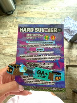 Hard Summer GA+ For Sale