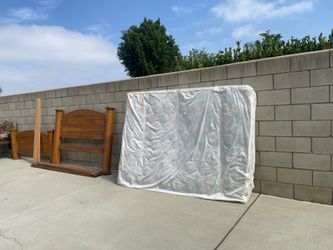 Bed and mattress