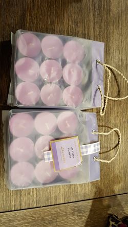 Lavender fragrance tea lights X 18 each set $4