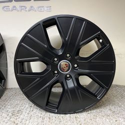 Porsche Taycan Same Day Service Powder Coat Gloss Or Satin Black Wheels