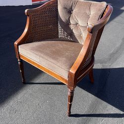Clean Cane Back Barrel Chair