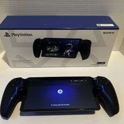 Black PlayStation Portal With Cade And Screen Protector