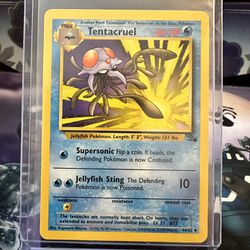 Tentacruel 44/62 Fossil Uncommon Pokemon Card NM-Mint