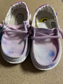Hey Dude Wendy Toddler Dreamer Tie-Dye Slip-On Shoes – Pink/Purple – Size K5 (EU 21)