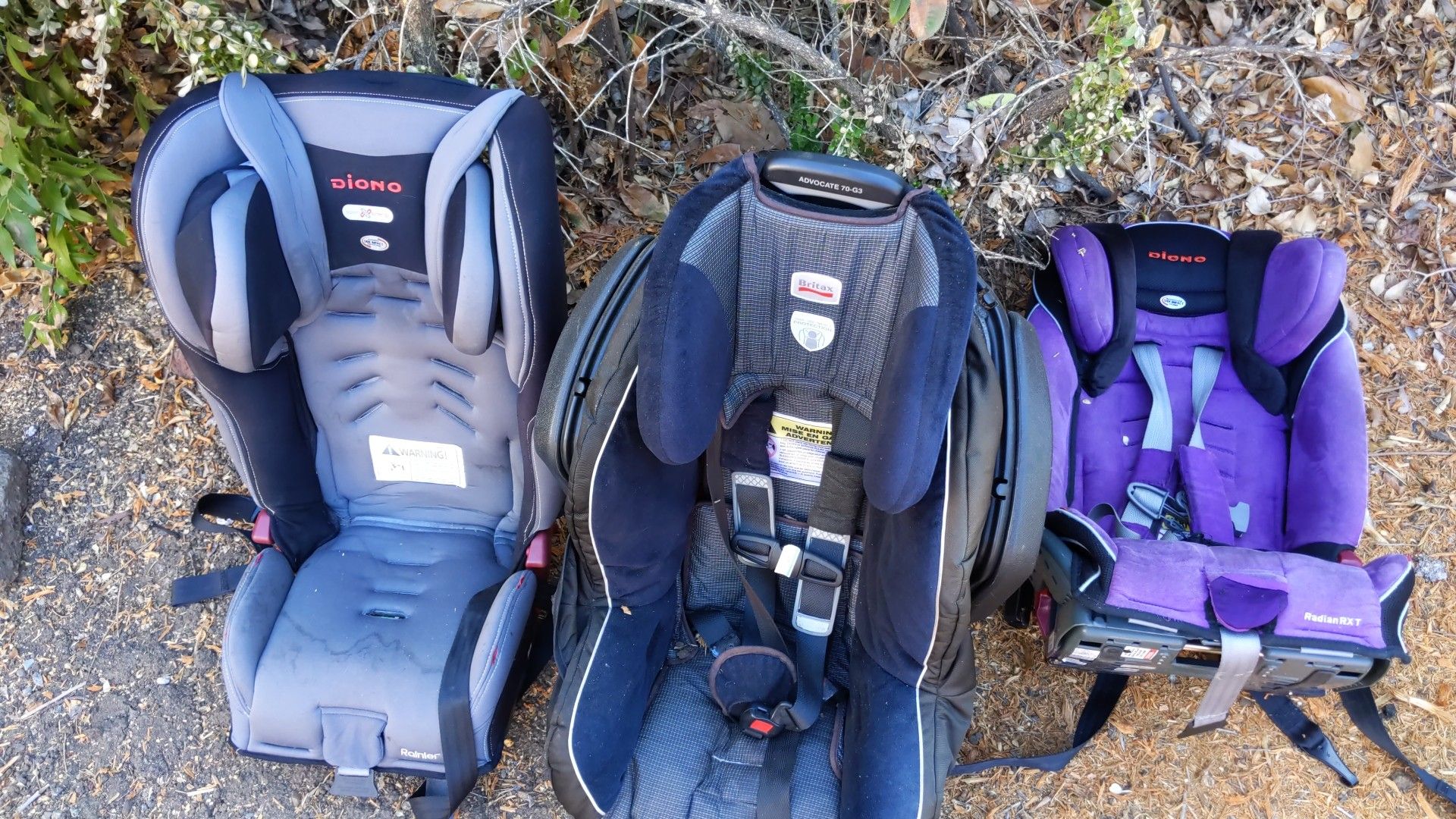 2 diono 1 Britax car seat