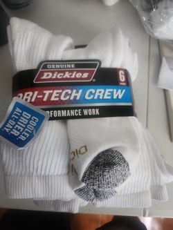 Dickies Dri-Tech Crew Work Socks 6-Pack