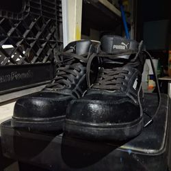 Puma tennis shoes, steel toe