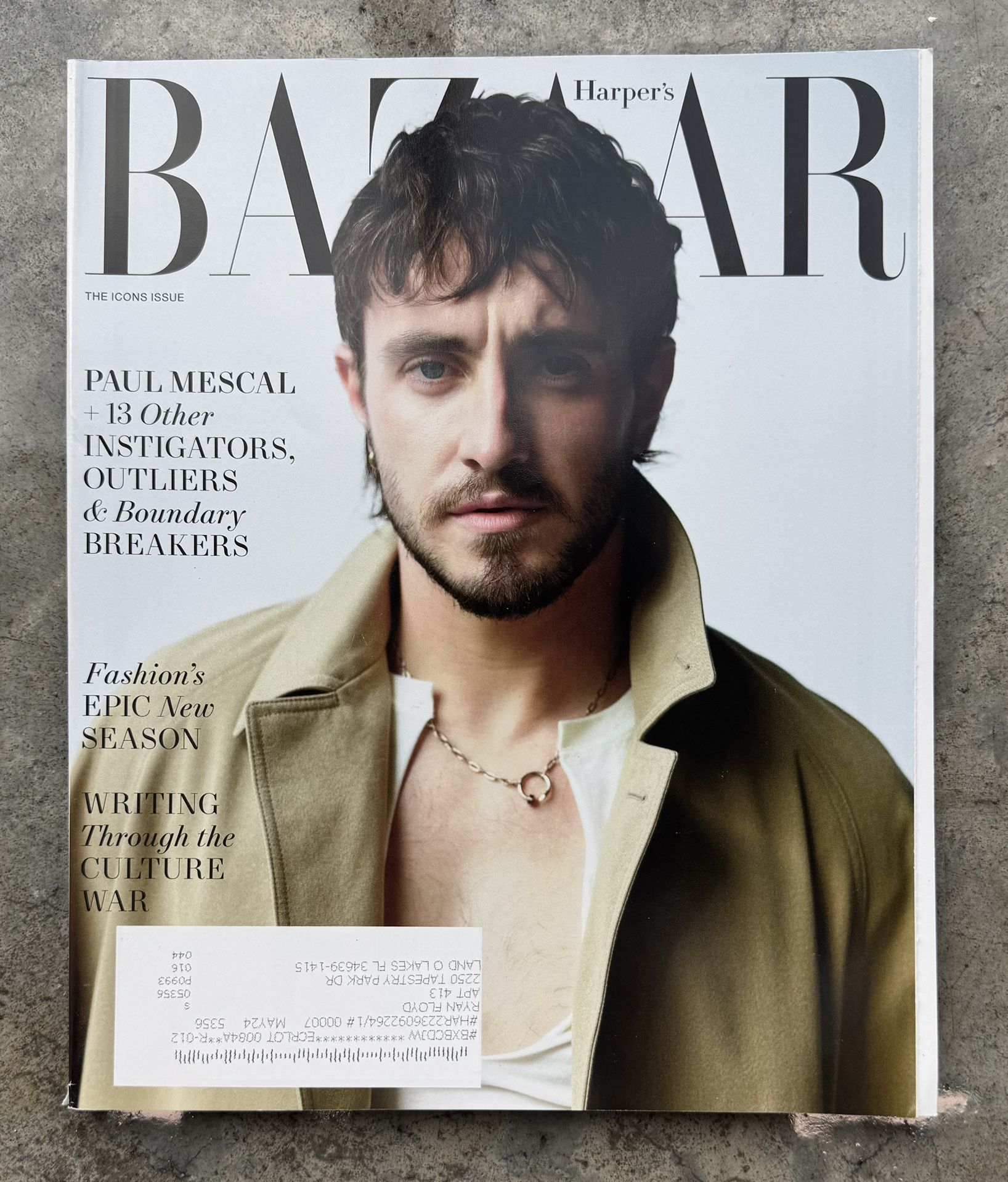 Harper’s Bazaar Magazine September 2023 Paul Mescal The Icons Issue