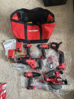 CRAFTSMAN V20 20-volt Max 6-Tool Power Tool Combo Kit with Soft Case (2-Batteries and Charger Included)