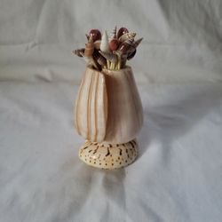 Ornate Shell Cocktail Hors d'oeuvre Pick Holder