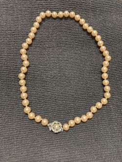 Vintage Pearl Costume Necklace