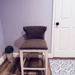Fabric material wooden Bar stools (3x$100)