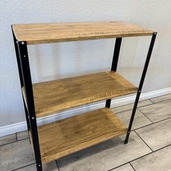 LIKE NEW RUSTIC STORAGE SHELF