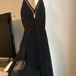Boutique Romper With Train And Lace Back