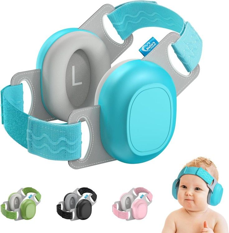Baby Ear Muffs for Noise Protection-Lightweight 24dB Noise Cancelling Headphones for Infants&Toddlers(3–48 Months) - Safe fit & Comfort