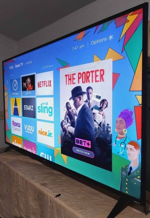 ✴️SMART TV TCL 75" 4K ROKU LED HDR DOLBY VISION FULL UHD 2160p✴️ ( NEGOTIABLE ) ✴️FREE DELIVERY ✴️