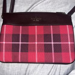 NWT KATE SPADE Leila Plaid Triple