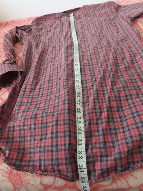 vintage M.L. LEDDY'S - Handmade Texas Western Plaid Shirt no size