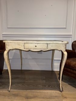 French Provincial Painted Wood Console Table