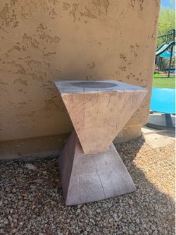 Concrete Modern Outdoor Side Table