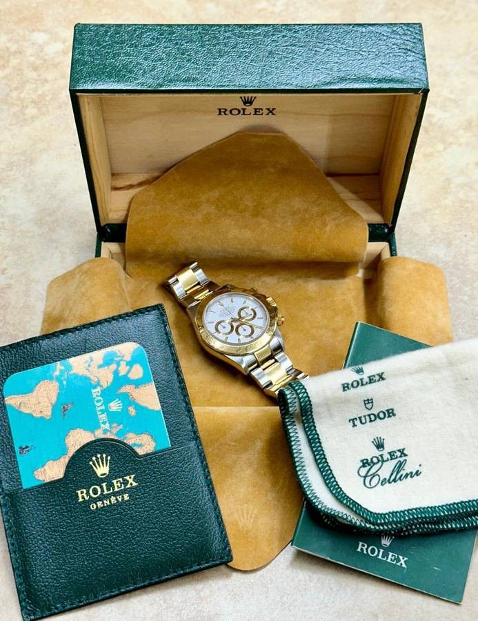 1999 Rolex Daytona Chronograph Zenith Movement 18K 2-Tone Stainless Steel Watch