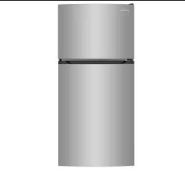 27.6 in. 14 cu. ft. Top Freezer Refrigerator in Fingerprint-Resistant Stainless Look