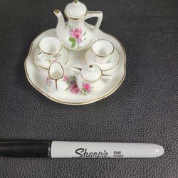Vintage Lefton Doll House China Tea Set