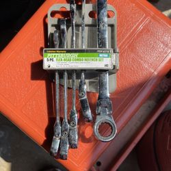 Pittsburgh five peas flex head combo Wrench set