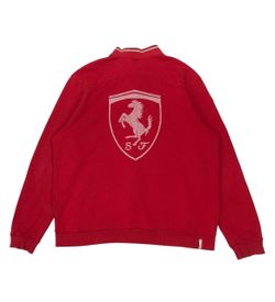 PUMA FERRARI SCUDERIA TRACK JACKET 2XL XXL RED F1 FORMULA 1 RACING FULL ZIP RARE