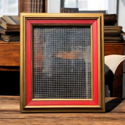 Re-Imagined Vintage Frame For jewelry Or Succulent Organizer 