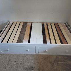 White Twin Bedframe