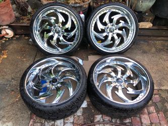22 inch Artis 3 piece rims 5 lug 5x115