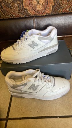 New Balance Women’s 550 Sneaker, White Grey, Size 9