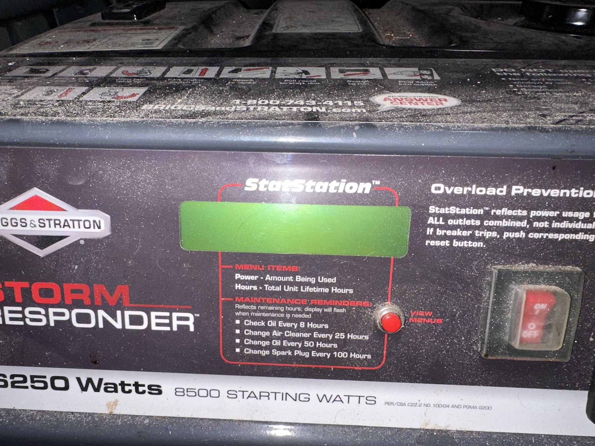 Briggs & Stratton Storm Responder 6250 W Generator for Sale in Pompano