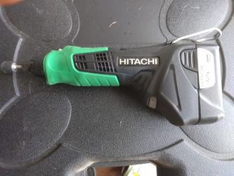 HITACHI MINI GRINDER & ROTARY TOOL w/CASE, BATTERY & CHARGER