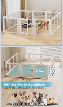 Dog plastic playpen