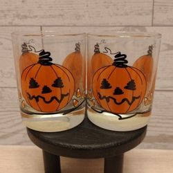 Vtg Yankee Candle Glass Halloween Votive Holders 🎃