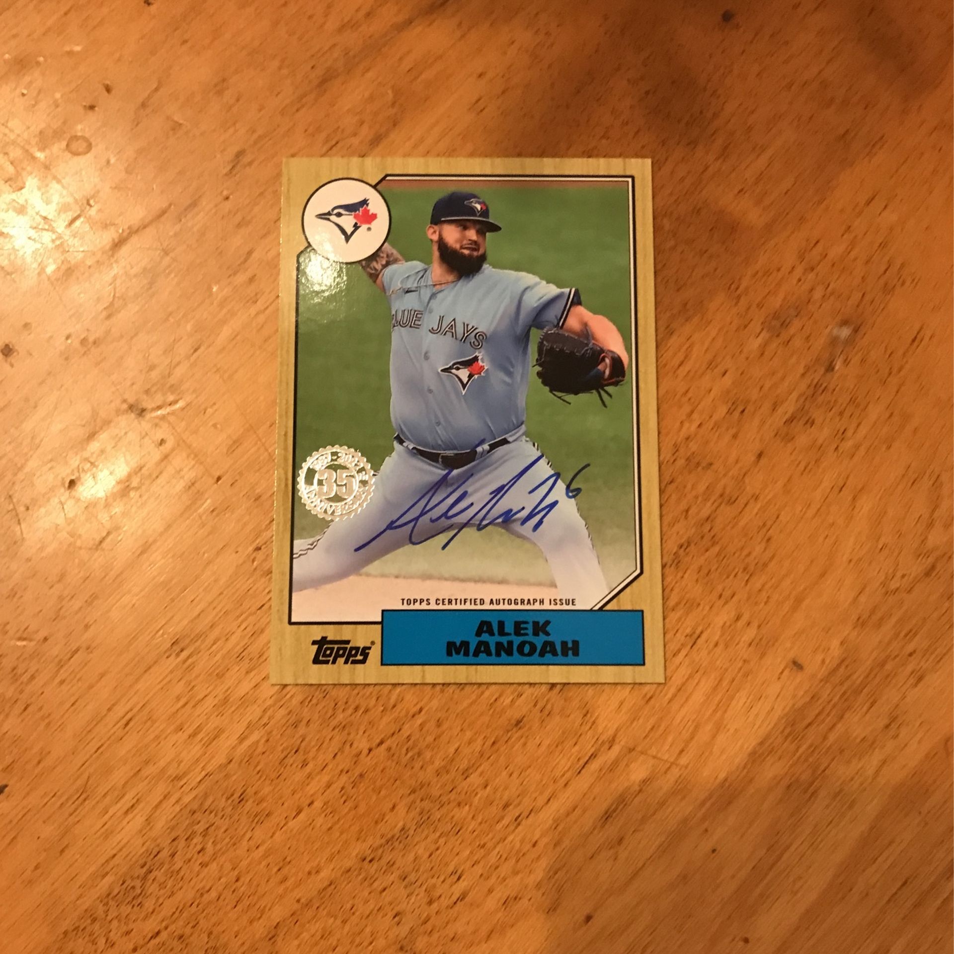 Alek Manoah - Autograph 35th Anniversary 2022 Topps Series 2