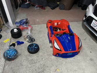 New Dynacraft Spider-Man 6V Super Car, Battery Powered Ride-on with Lights and Sounds,