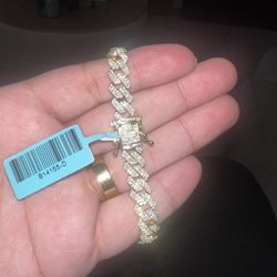 Iced Moissanite Bracelet
