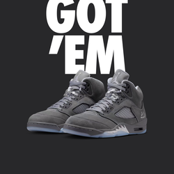 Wolf Grey Jordan 5s