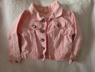 One step up pink denim jacket size S(4)