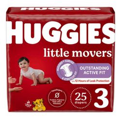 Huggies Size 3 25 Count Diapers