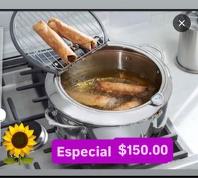 Olla Fridora 9qt Prepara Pescados Tacos Tostadas Frituras $150.00 Especial Princess House Ventas Finales