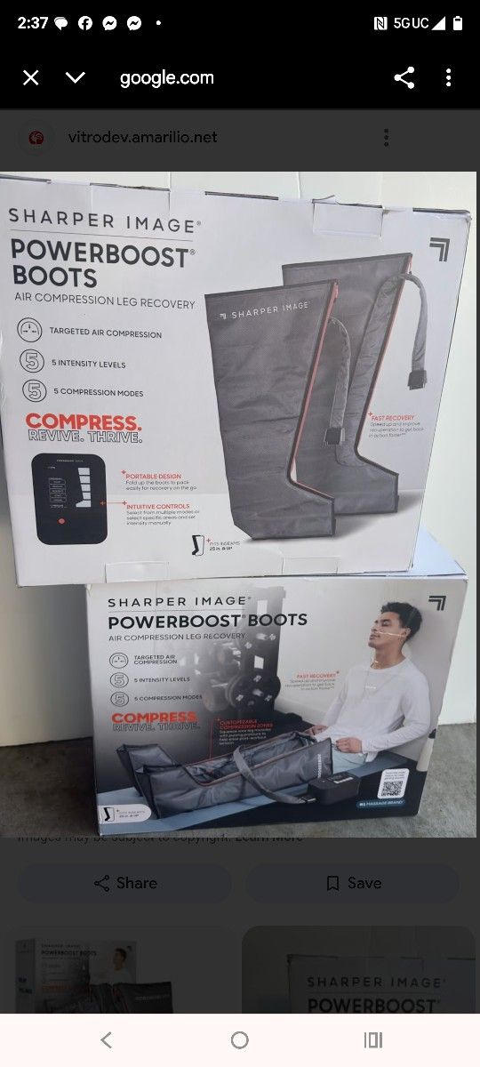 Powerboost Boots Air Compression Leg Massager