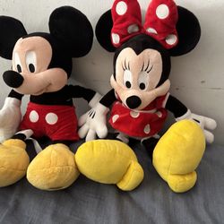 Mickey And Minnie plush