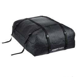 Amazon Basics Waterproof Rooftop Cargo Carrier Bag,15 Cubic Feet, Black