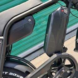Electric Ebike (Dual battery/Extended Seat) (Retro Style) 1000 Peak Watt Motor 32mph, 30ah Battery (Total) 