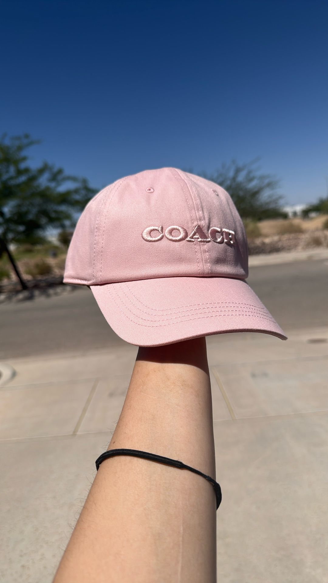 COACH pink Baseball Hat